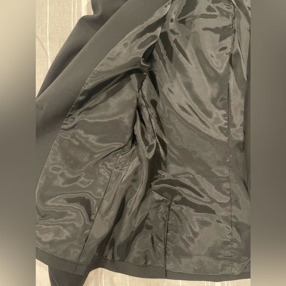 Express Tailored Suit Blazer | Cropped w Notch Collar | Single Button | Pockets - Picture 10 of 10